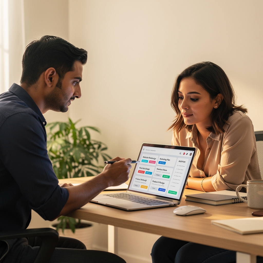 Vista de una base de datos en Notion organizada como sistema interno para un equipo pequeño